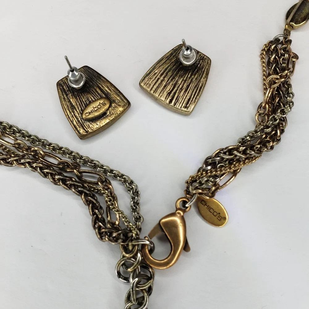 Chico's Necklace Earrings Set - Picture 5 of 5
